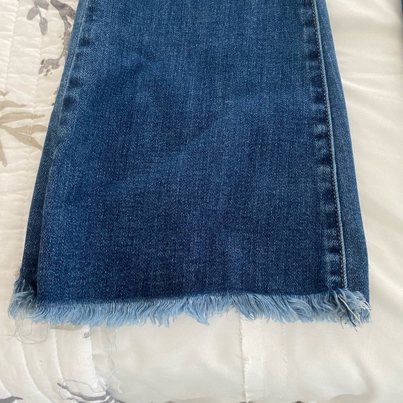 Risen Flare Distressed High Rise Jeans - Picture 11 of 12